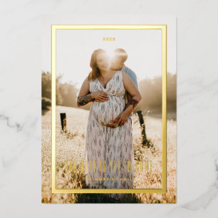 Carte De Vœux En Aluminium Le Meilleur Est Encore À Venir Cadre Frontal Simpl