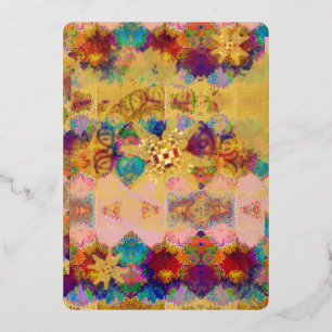 Carte De Vœux En Aluminium L'univers