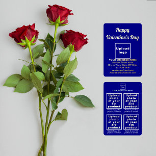 Carte De Vœux En Aluminium Marque Blue Business sur Valentine