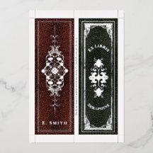 Marque-page personnalisé avec nom véritable feuill