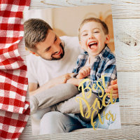 Meilleur Papa Simple Moderne Photo Personnalisée