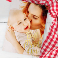 Meilleure maman jamais simple photo personnalisée