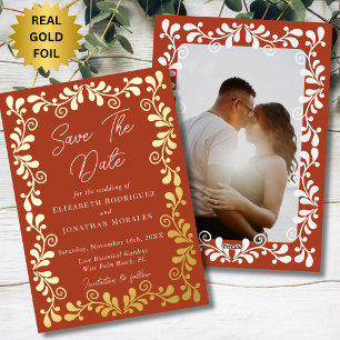 Carte De Vœux En Aluminium Mexicaine Fiesta Talavera Photo Enregistrer La Car