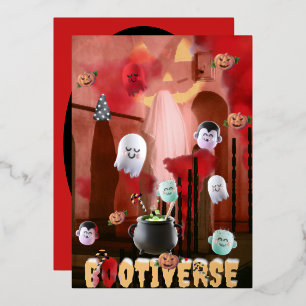 Carte De Vœux En Aluminium Mikitiez ambiance effrayante halloween multivers 3