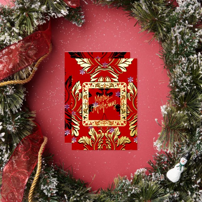 Carte De Vœux En Aluminium Mikitiez gothmas luxury gems diamond glitter x'mas (Insitu)