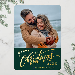 Carte De Vœux En Aluminium Mini-étincelle de Noël Gold