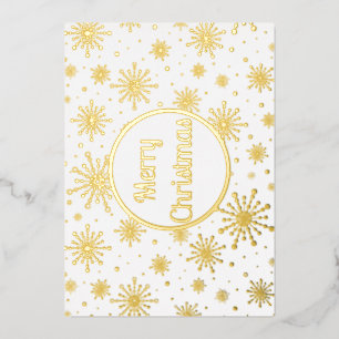 Carte De Vœux En Aluminium Mod Mod Starburst Or rétro atomique du milieu du s