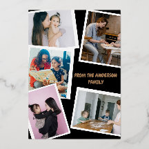 Moderne et élégant 5-photos Famille Saint-Valentin