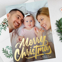 moderne GRANDE ÉCRITURE OR Joyeux Noël