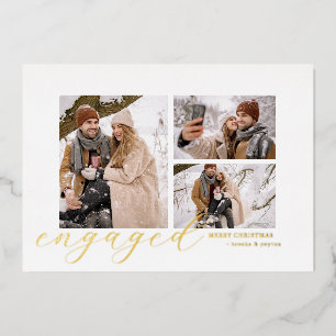 Carte De Vœux En Aluminium moderne simple minimale Noël engagé photo