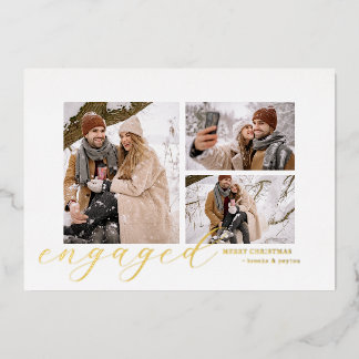 Carte De Vœux En Aluminium moderne simple minimale Noël engagé photo