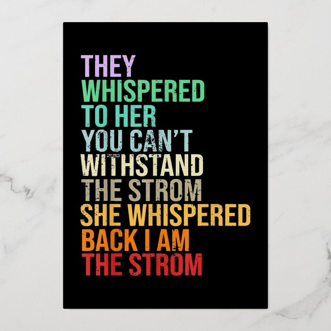 Carte De Vœux En Aluminium Mois de l'histoire des Noirs (Recto)