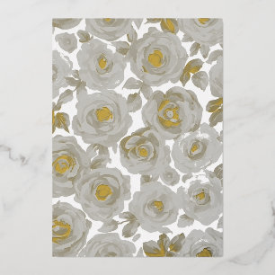 Carte De Vœux En Aluminium Motif floral