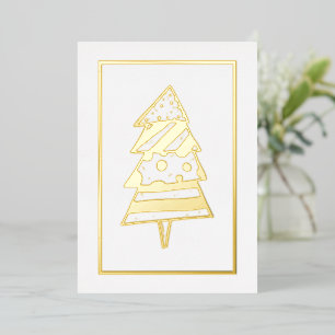Carte De Vœux En Aluminium Noël Arbre Noël Fête avec tes mots