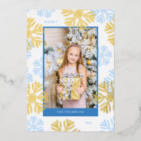 Noël Blue Snowflop cadre design lumière