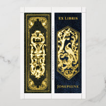 Nom personnalisé en véritable feuille d'or 2 signe