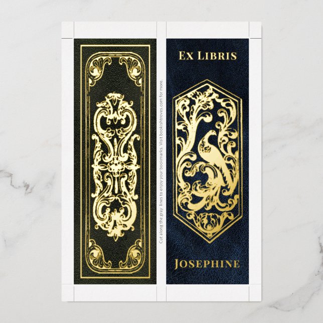 Carte De Vœux En Aluminium Nom personnalisé en véritable feuille d'or 2 signe (Recto)