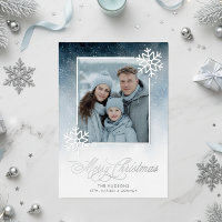 Nuit neigeuse Bleue Pile Joyeux Noël