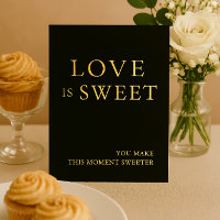 Panneau minimaliste Mariage de table de dessert no