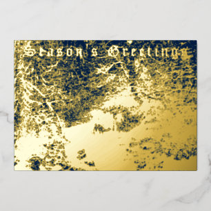 Carte De Vœux En Aluminium Paysage hivernal de l'ère victorienne avec neige e