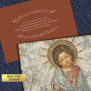 Carte De Vœux En Aluminium Peinture du jeune sauveur