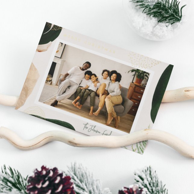 Carte De Vœux En Aluminium Photo Abstraite de fête (Créateur téléchargé)