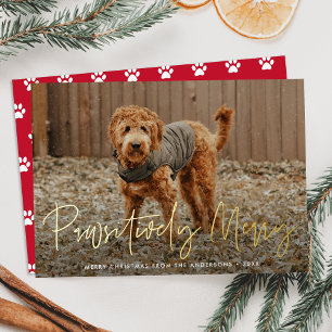 Carte De Vœux En Aluminium Photo de compagnie rouge joyeusement festive