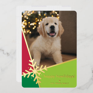 Carte De Vœux En Aluminium PHOTO DE COMPAGNON MIGNON flocon de neige famille