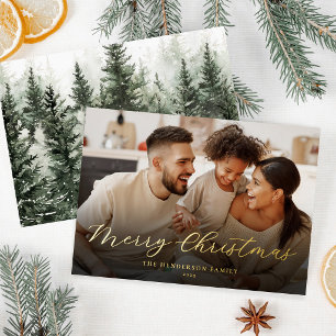 Carte De Vœux En Aluminium Photo de famille joyeux Noël