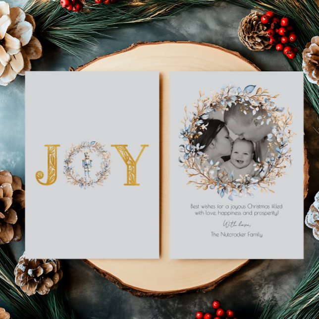 Carte De Vœux En Aluminium Photo de l'aquarelle de Noël Casse-Noisette (Créateur téléchargé)