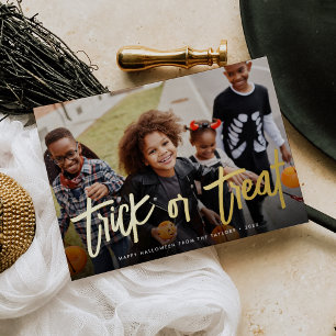 Carte De Vœux En Aluminium Photo de l'Halloween