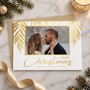 Carte De Vœux En Aluminium Photo de Noël Joyeux Noël thématique