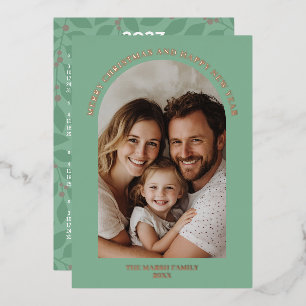 Carte De Vœux En Aluminium Photo en arc vertical - Calendrier 2027