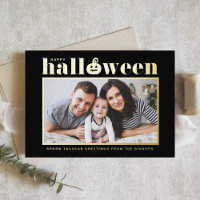 Photo noire Jack-o-lanterne Halloween joyeuse