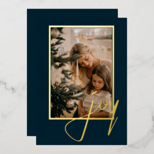Carte De Vœux En Aluminium Photo personnalisée de la fête de Noël