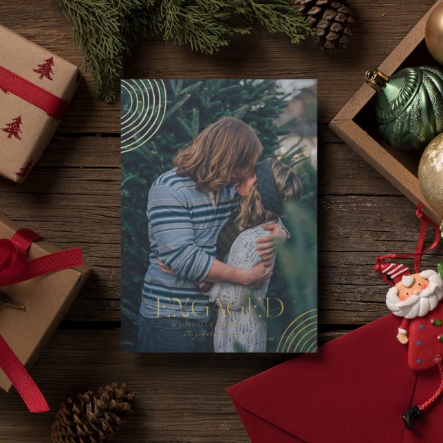 Carte De Vœux En Aluminium Photo simple moderne élégante Engagée | Noël (Créateur téléchargé)