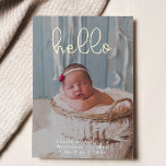 Carte De Vœux En Aluminium Photos de Bébé Calligraphie Moderne Élégante Naiss<br><div class="desc">Annoncez l'arrivée de votre petit bout avec style grâce à notre carte de naissance à motif en feuille d'aluminium, qui présente une calligraphie moderne et élégante. Ce design luxueux met en valeur les photos de votre bébé avec une touche d'éclat, grâce aux accents de feuille d'aluminium saisissants. Alliant parfaitement l'élégance...</div>