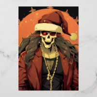 Punk Gothique Crâne Anime Santa Démon
