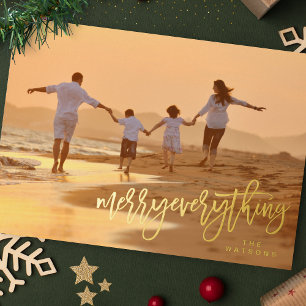 Carte De Vœux En Aluminium REAL GOLD Joyeux Tout Photo