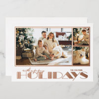 Rose Gold Happy Holidays Multi Photos
