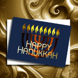 Carte De Vœux En Aluminium Rouille de cuivre Abstraite moderne Menorah<br><div class="desc">Rouille de cuivre Abstraite moderne Menorah</div>