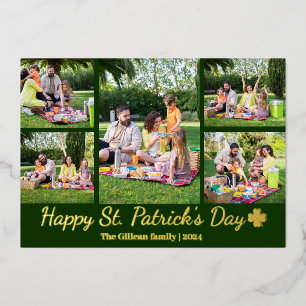 Carte De Vœux En Aluminium Saint-patrick's day Photo de famille Shamrock Coll