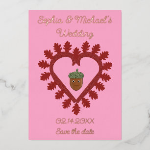 Carte De Vœux En Aluminium Saint-Valentin Amour Cœur Gland Étape à Suivre