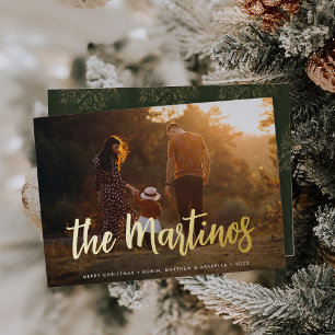 Carte De Vœux En Aluminium Signature esquissée décontractée   Photo horizonta