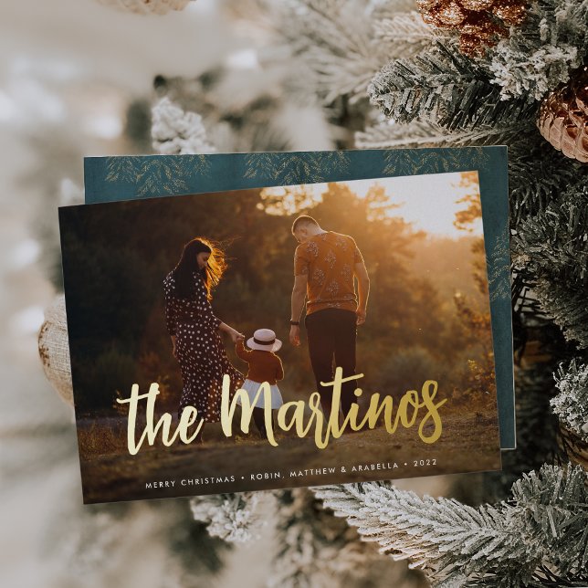 Carte De Vœux En Aluminium Signature esquissée décontractée | Photo horizonta (Créateur téléchargé)