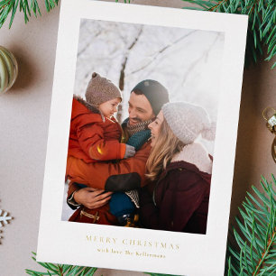 Carte De Vœux En Aluminium simple encadré   collage de photos   joyeux noël