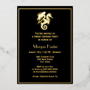 Carte De Vœux En Aluminium Sirène Sémillante Chevauchant un Hippocampe pour u