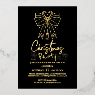 Carte De Vœux En Aluminium Soirée de Noël Soirée Soirée de Noël