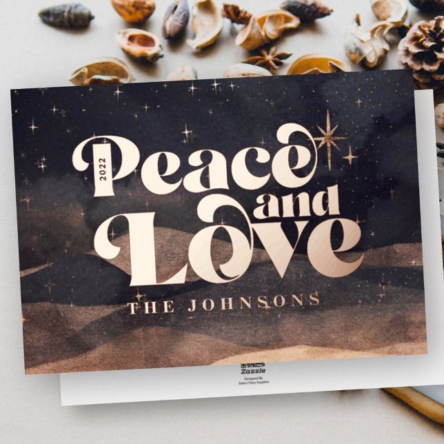 Carte De Vœux En Aluminium Starry Night Winter Sky Modern Elegant Chic Foil (Créateur téléchargé)