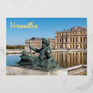 Carte De Vœux En Aluminium Statue Le Rhône dans le jardin du château de Versa
